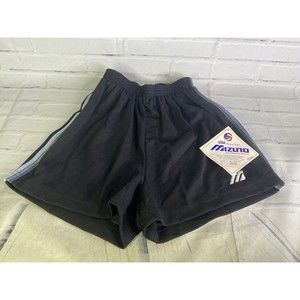 VTG Mizuno Volleyball Shorts DEADSTOCK Black Unisex Mens Womens Medium USA Made